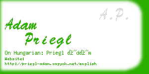 adam priegl business card